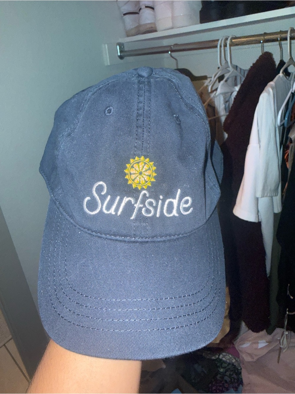 Surfside Baseball Cap with Yellow Sun Embroidery